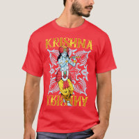 Hindu Gott der blaue Flötenspieler Krishna