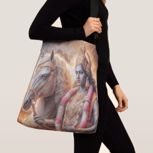 Hindu Gott mit Pferd - Beutel, Crossbody Bag Tragetaschen Mit Langen Trägern