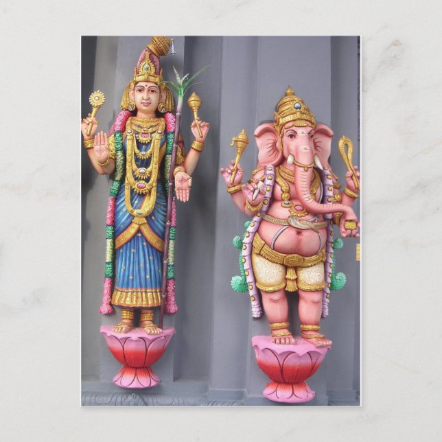 Hindu-Götter Postkarte (Vorderseite)