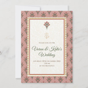 Hindu Hochzeit laden als indische Hochzeit einlade Einladung