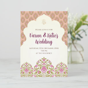 Hindu Hochzeit laden als indische Hochzeit einlade Einladung