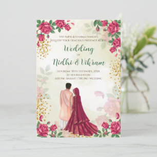 Hindu-Hochzeitkarten & indische Einladungen