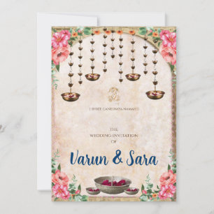 Hindu Hochzeitseinladung & indische Einladungen