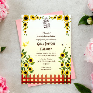 Hindu House Erwärmung Griha Pravesh Einladung