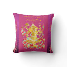 Hindu Housewarming Personalisiert GANESHA Pillow