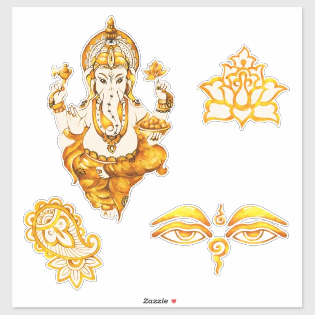 Hindu Indian Stickers Aufkleber (Blatt)