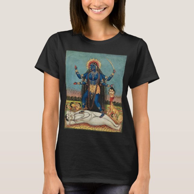 Hindu Kali-Destruktionsgöttin 24 T-Shirt (Vorderseite)