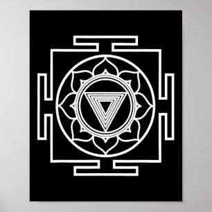 Hindu Kali-Yantra-Symbol Hinduismus Yoga Östliche Poster