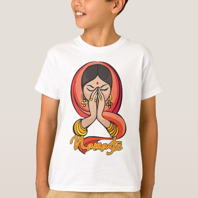 Hindu Namaste T-Shirt (Vorderseite)