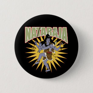 Hindu Nataraja Button