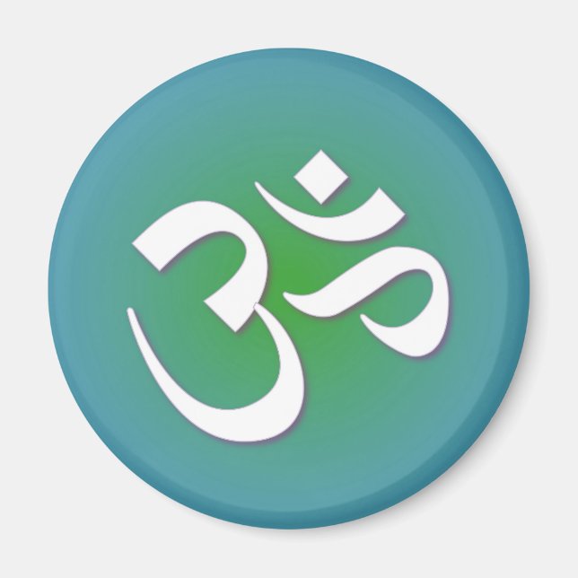 Hindu OM - Mediationssymbol Magnet (Vorne)