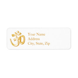 Hindu Om Symbol 2.25" x 0.75" Adressenkennzeichnun
