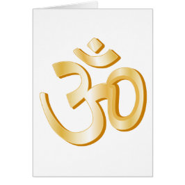 Hindu Om Symbol 4" x 5,6" Grußkarte