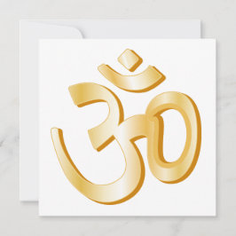 Hindu Om Symbol Einladung/Ankündigung Flachkarte