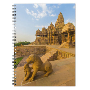 Hindu-Tempel in Khajuraho Notizblock