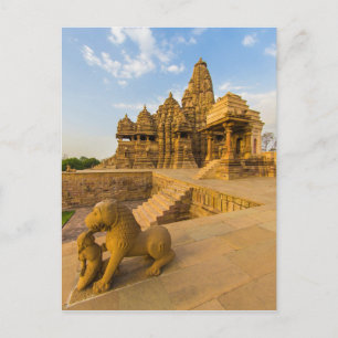 Hindu-Tempel in Khajuraho Postkarte