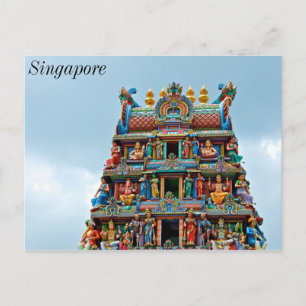 Hindu Temple Little India Singapore Postkarte