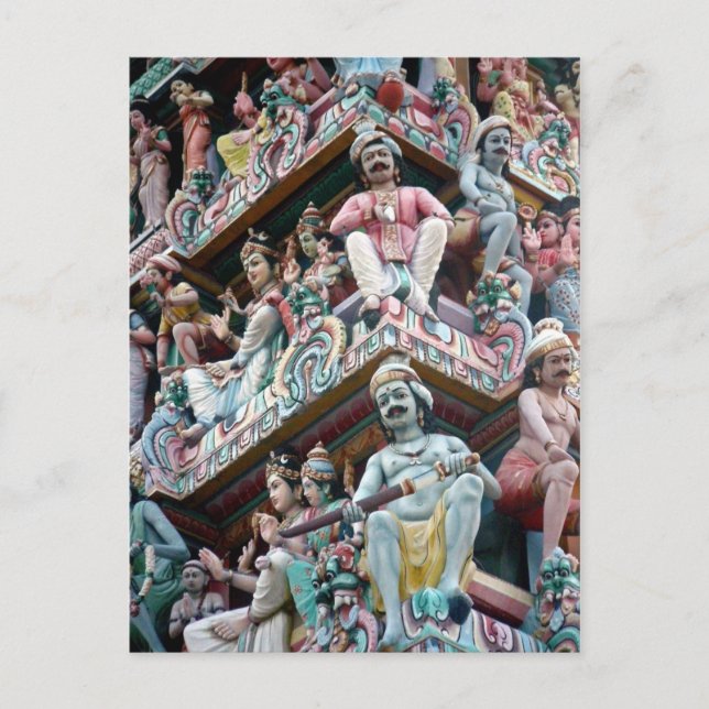 Hindu Temple - Little India, Singapur Postkarte (Vorderseite)
