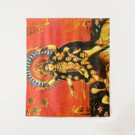 Hindu Zerstörungsgöttin Kali 5 Wandteppich