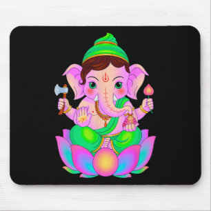 hinduistische Ganesha-Puja-Elefantengott-Indien-Me Mousepad