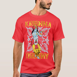 hinduistischer Gott, der blaue Flötenspieler Krish T-Shirt
