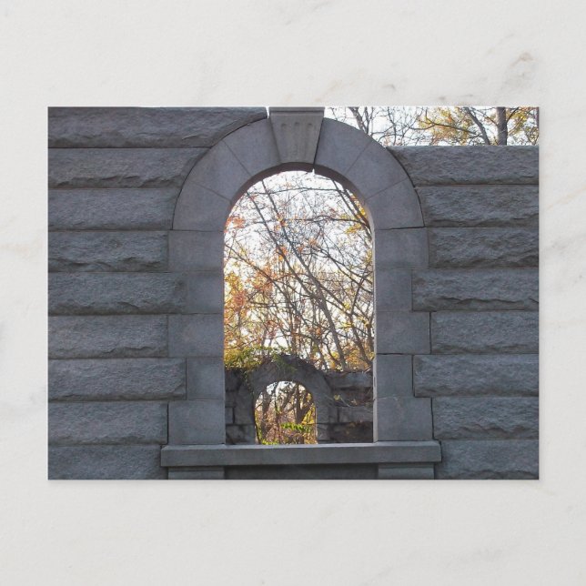 Hindurchblickend Postkarte (Vorderseite)