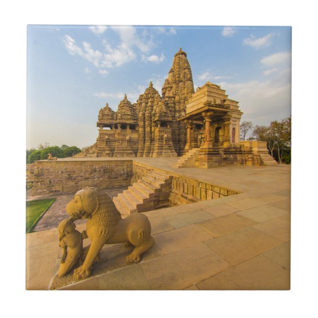 Hindutempel in Khajuraho Fliese (Vorderseite)