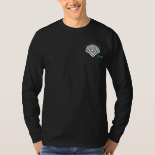 Hineni Learning Center Herren Langarm Schwarz T-Shirt