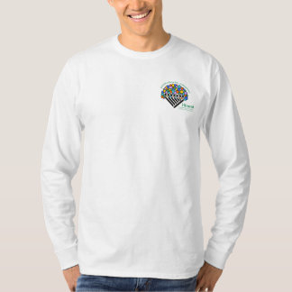 Hineni Learning Center Herren Langarmshirt - Weiß T-Shirt
