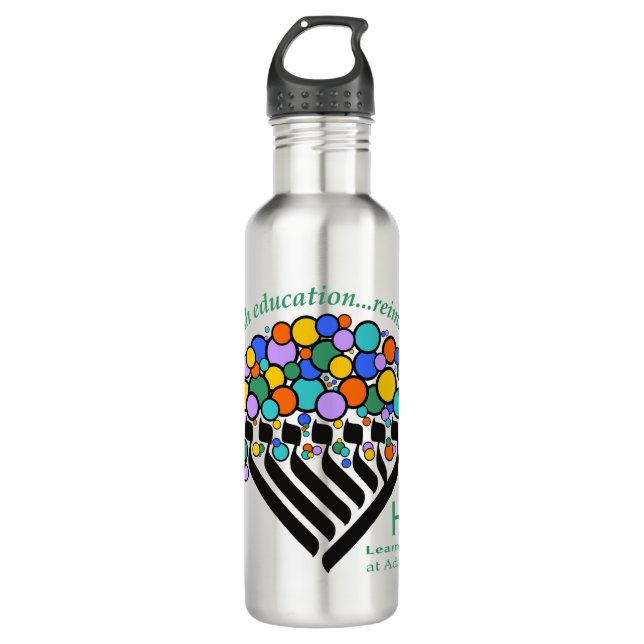 Hineni Learning Center Wasserflasche - Edelstahl Edelstahlflasche (Vorderseite)