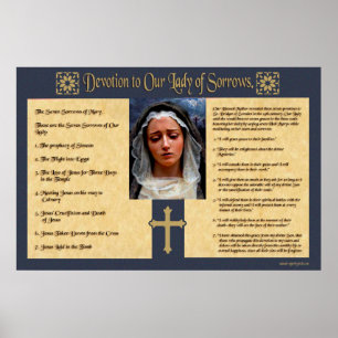 Hingabe an unsere Lady of Sorrows. Poster