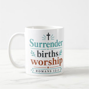 Hingabe Geburten Anbetung Christliche Ermutigung Kaffeetasse