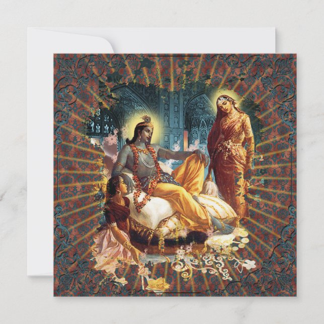 Hingabe - Karte, laden ein und grüßen Einladung (Vorderseite)