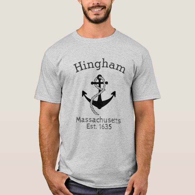 Hingham Seeanker und Seil 2 T-Shirt (Vorderseite)