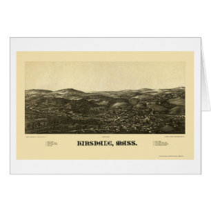 Hinsdale, carte panoramique de mA - 1887