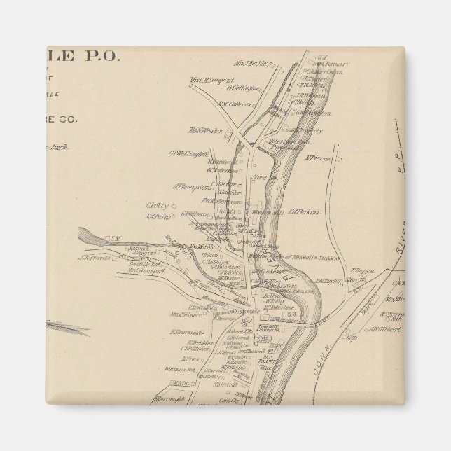 Hinsdale PO Magnet (Vorne)