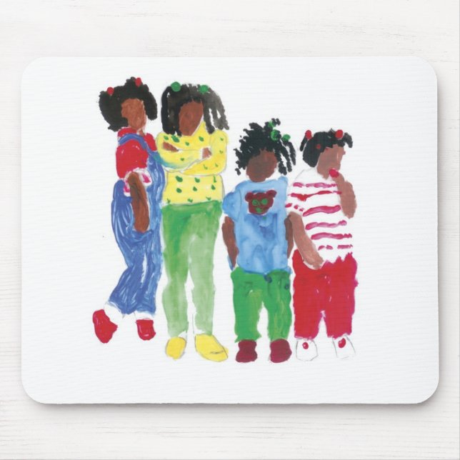 "Hinter am Tag" Mausunterlage Mousepad (Vorne)