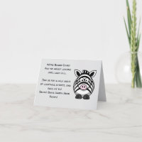 Hinter Bars Zebra - Funny Cartoon Animal Pub