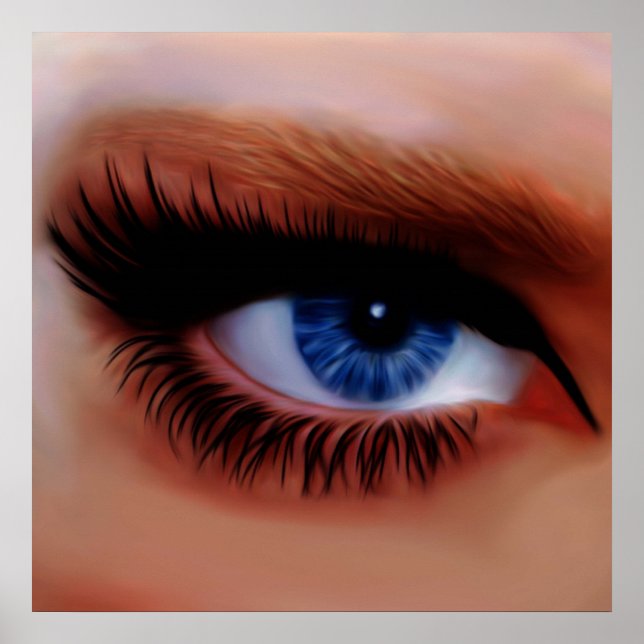 Hinter blauen Augen Poster (Vorne)