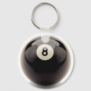 Hinter dem 8 Ball acht vereinigen Sie Schlüsselanhänger