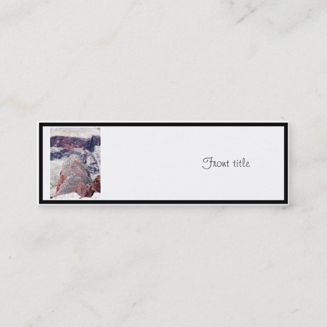 Hinter dem Alligator im Grand Canyon Mini Visitenkarte (Vorderseite)