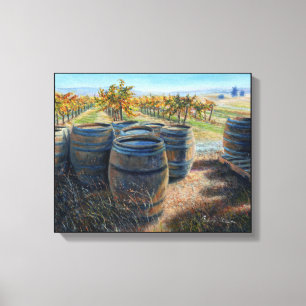 "Hinter dem Degustationsraum" Leinwand drucken