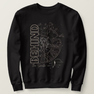 Hinter dem Lächeln Ästhetik Emotional Grafik Sweatshirt