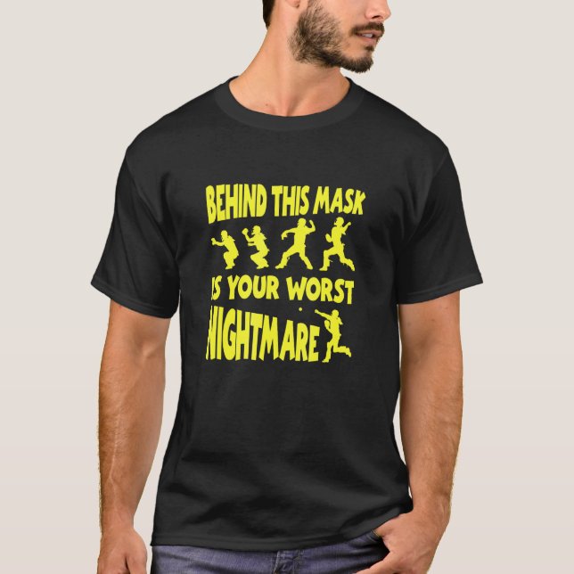 Hinter dieser Maske steht dein schlimmster Albtrau T-Shirt (Vorderseite)