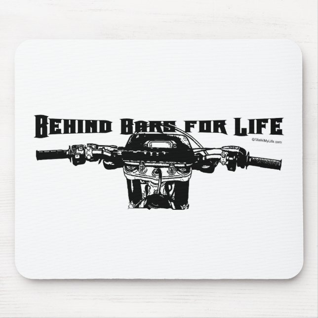 Hinter Gittern für das Leben - Motocross Mousepad (Vorne)