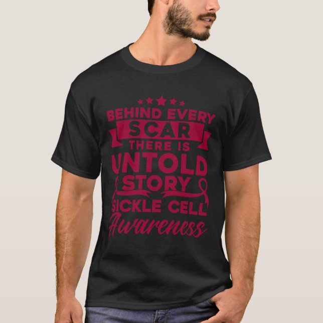 Hinter jedem Augenlicht der Sichelzelle T-Shirt (Vorderseite)