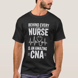 Hinter jedem großartigen Krankenpfleger lustige ze T-Shirt