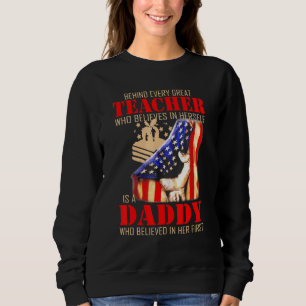 Hinter jedem großartigen Lehrer, der an sich selbs Sweatshirt