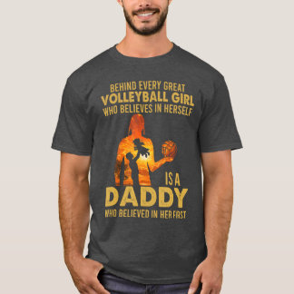 Hinter jedem großartigen Volleyball-Mädchen steht T-Shirt
