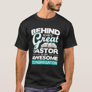 Hinter jedem großen Pfarrer T-Shirt